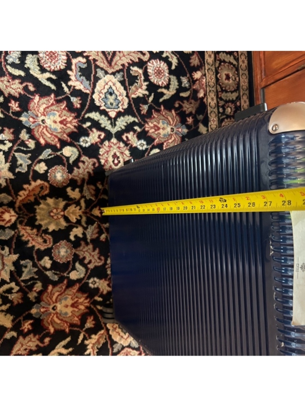 FPM Milano hard Bank 58 collection suitcase, NWT .Navy/silver - Picture 5 of 15